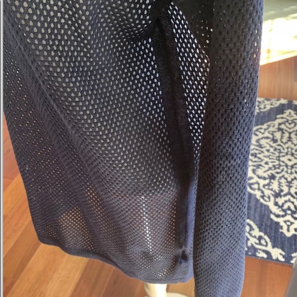 GAP Size Medium Navy Mesh Knit Sweater/Bathing Suite Cover - Picture 5 of 5